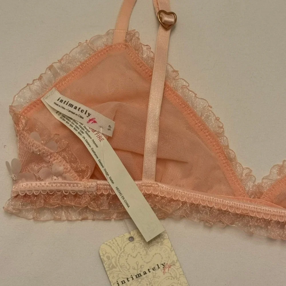 Intimately Free People Save The Date Bralette Flamingo Flamenco, Small, MSRP $38